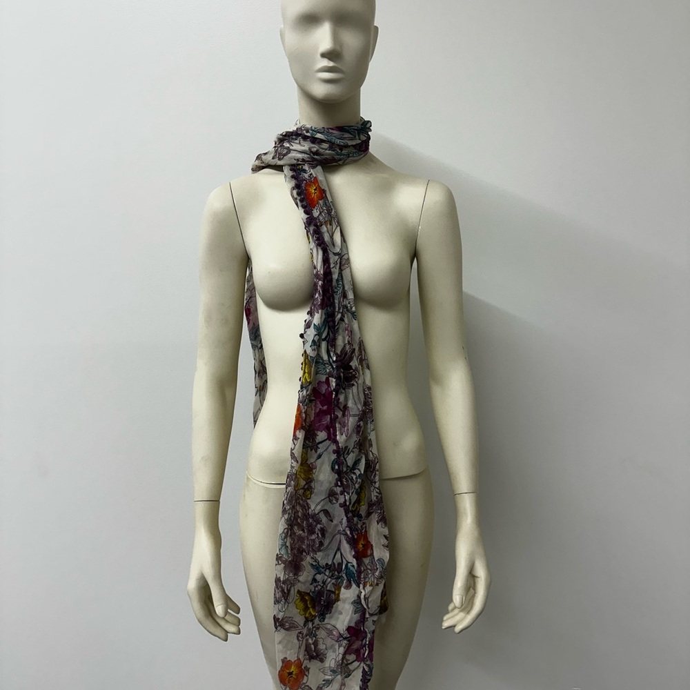 Floral Print Scarf - Multicolor